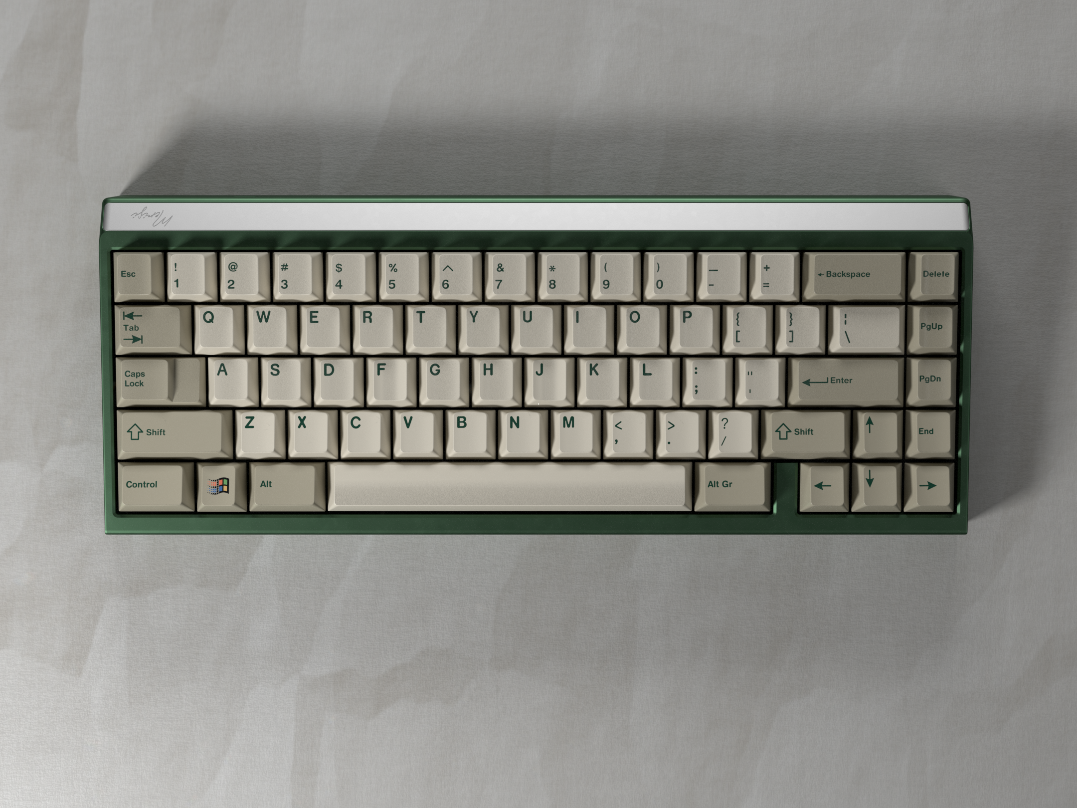 GMK CYL Verdant Retro | Beige and Green Keycap Set